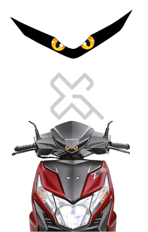 Dio Bs6 New Model Eye Sticker | Dio Bs6 DRL Sticker